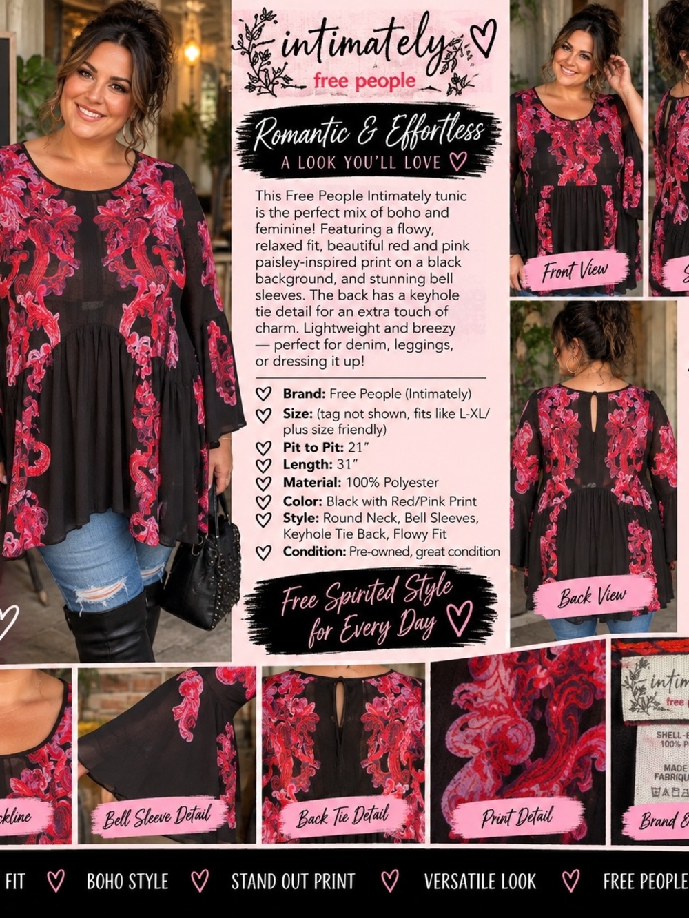 P11 💕 Boho Beauty Paisley Tunic 💕